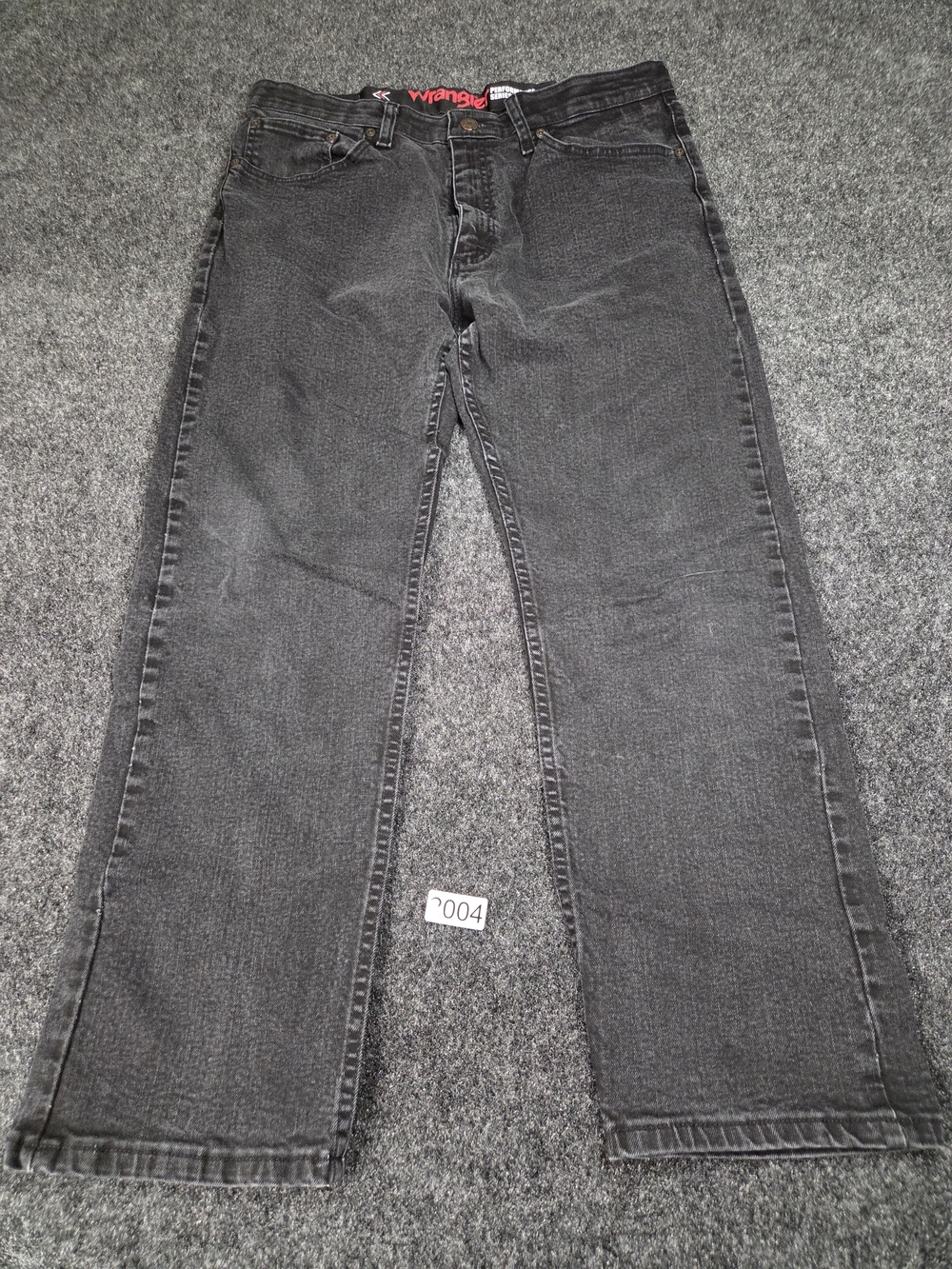 Wrangler Performance Series Men's 34x29 Black Regular Fit Stretch Jeans